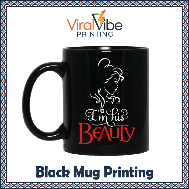 Black Mug Printing