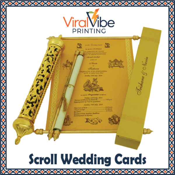 Scroll Wedding Cards